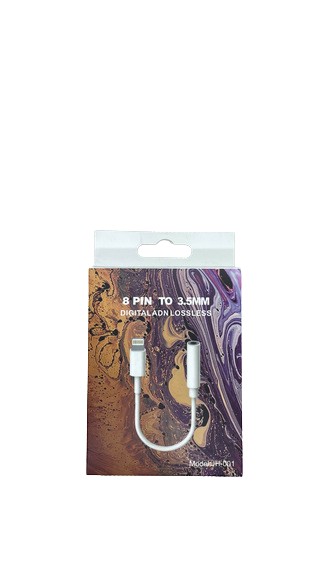 JH-001 Lightning To 3.5 mm Jack Adapter 8 Pin To 3.5mm